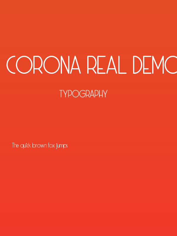 Corona Real Demo Poster