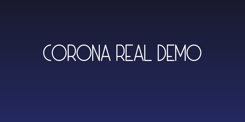 Corona Real Demo Social Header