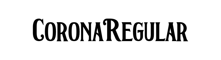 Corona Regular Шрифта