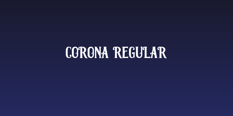 Corona Regular Social Header