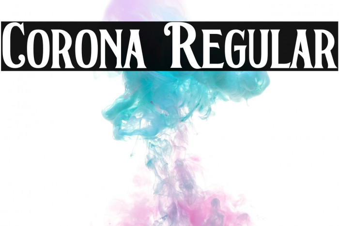 Corona Regular Font examples