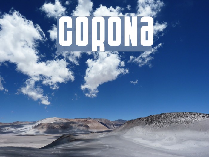 Corona Font examples