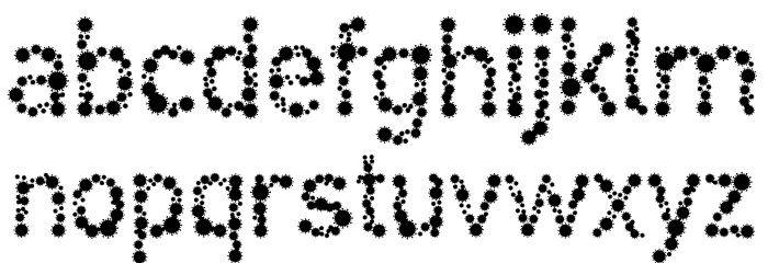 Coronaviral Font LOWERCASE