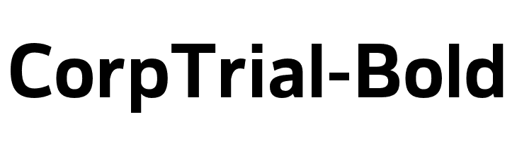 CorpTrial-Bold  Frei Schriftart Herunterladen