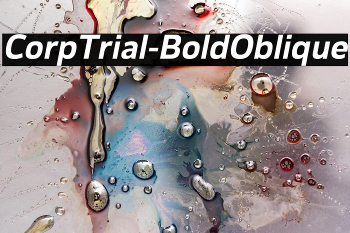 CorpTrial-BoldOblique Example 2