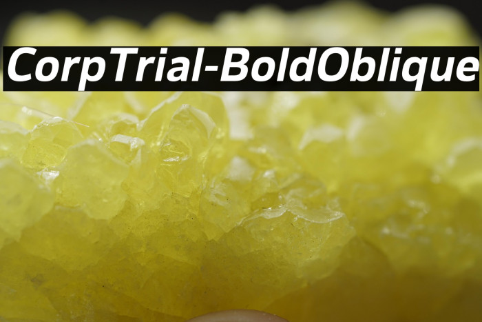 CorpTrial-BoldOblique Example 3
