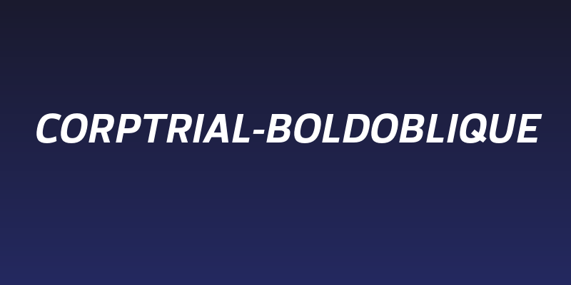 CorpTrial-BoldOblique Social Header