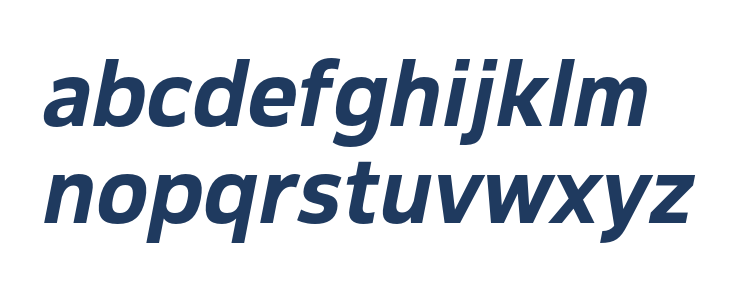 CorpTrial-BoldOblique Lowercase