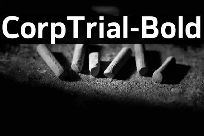 CorpTrial-Bold Font examples