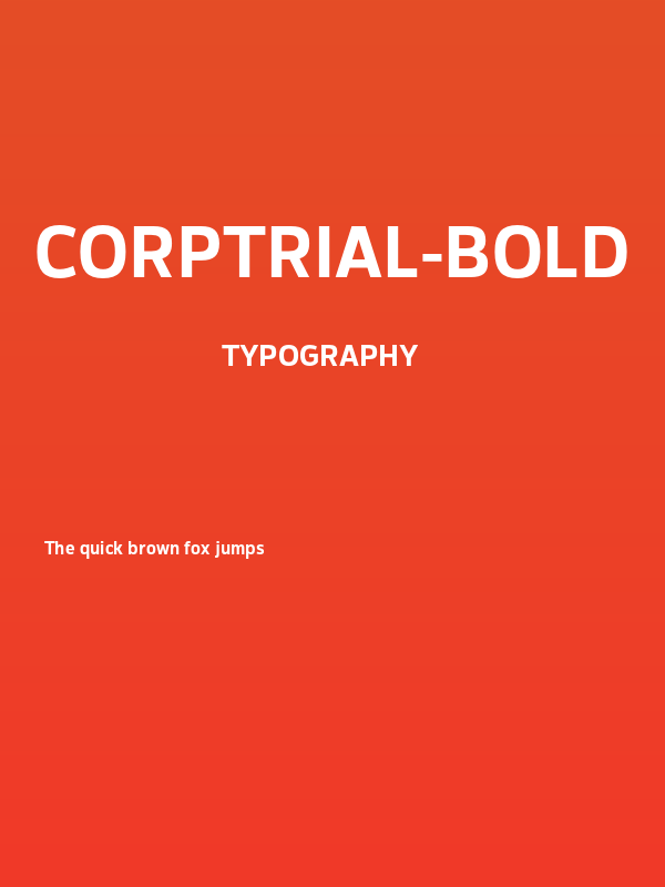 CorpTrial-Bold Poster