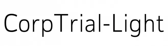 CorpTrial-Light  免费字体下载