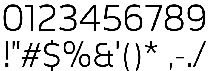 CorpTrial-Light Font OTHER CHARS