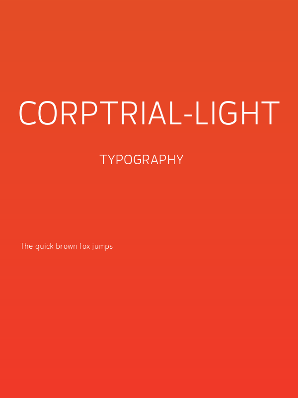 CorpTrial-Light Poster