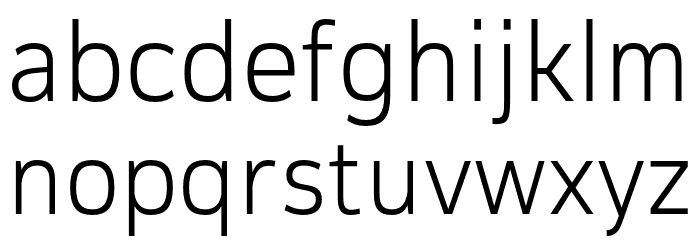 CorpTrial-Light Font LOWERCASE