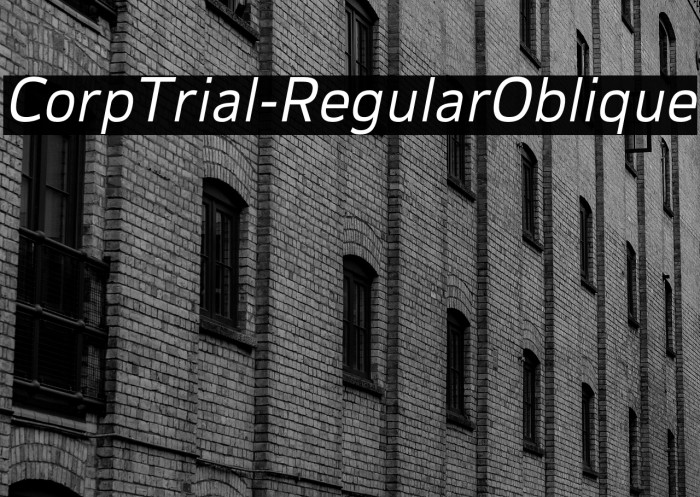 CorpTrial-RegularOblique Example 3