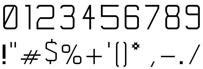 Corporate Gothic NBP Regular Font OTHER CHARS