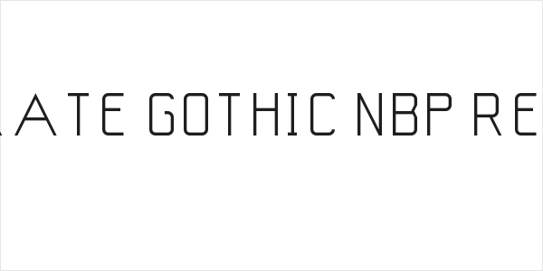 Corporate Gothic NBP Regular Logo