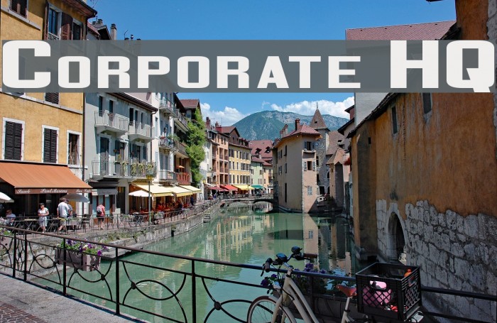 Corporate HQ Font examples