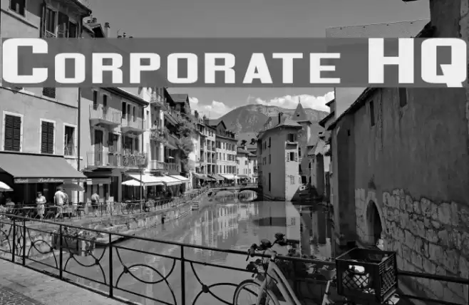 Corporate HQ Font examples