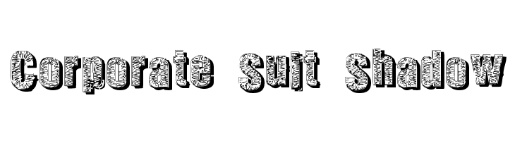Corporate Suit Shadow  font caratteri gratis