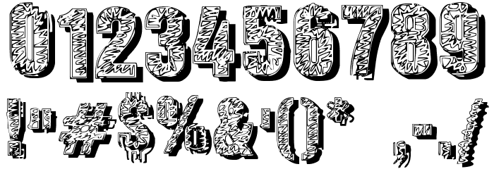 Corporate Suit Shadow Font OTHER CHARS