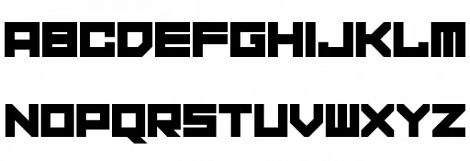 Corporation Games Straight 字体 大写