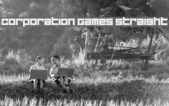 Corporation Games Straight Шрифта examples