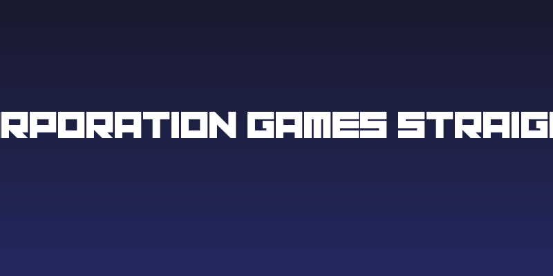 Corporation Games Straight Social Header
