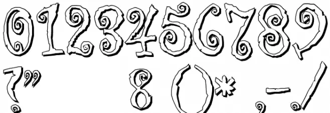 Corps-Script-Shadow Schriftart Anderer Schreiben
