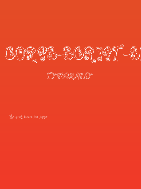 Corps-Script-Shadow Poster