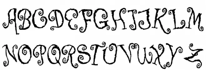 Corps-Script Caratteri MAIUSCOLE