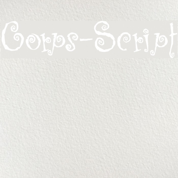 Corps-Script フォント examples