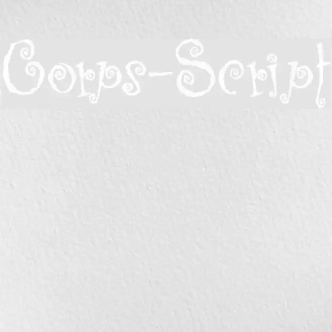 Corps-Script Schriftart examples