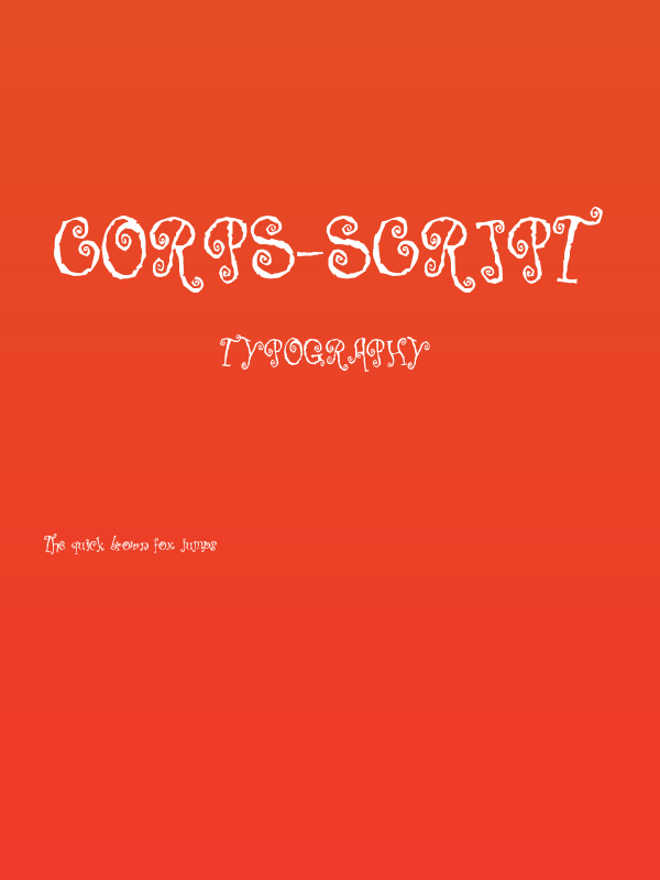 Corps-Script Poster