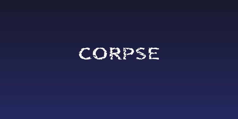 Corpse Social Header