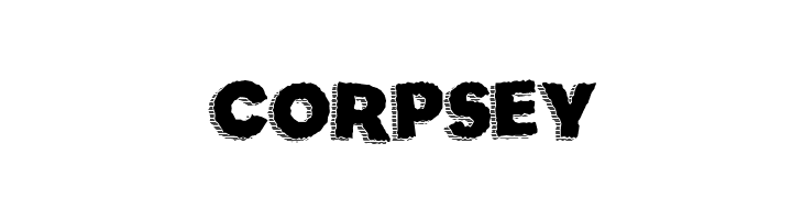Corpsey  baixar fontes gratis