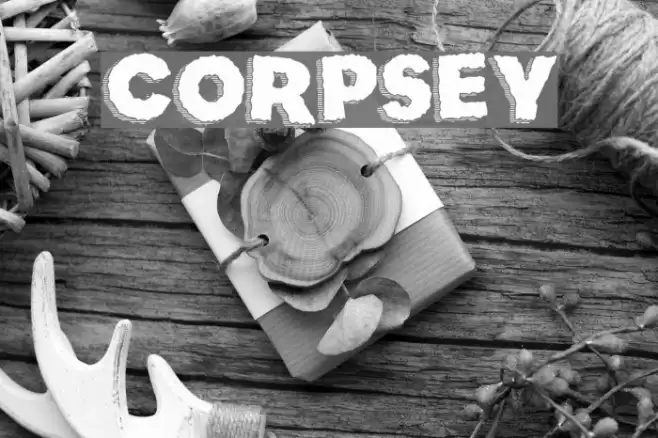 Corpsey Font examples