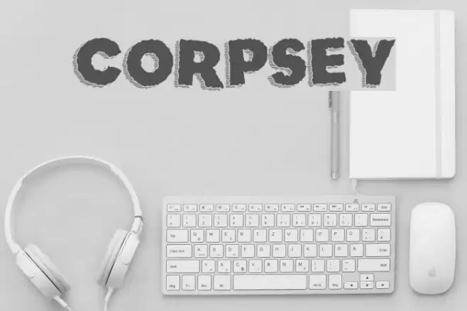 Corpsey Font examples