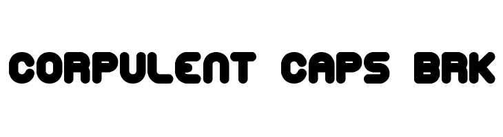 Corpulent Caps BRK  フリーフォントのダウンロード