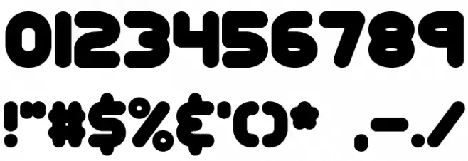 Corpulent Caps BRK Font OTHER CHARS