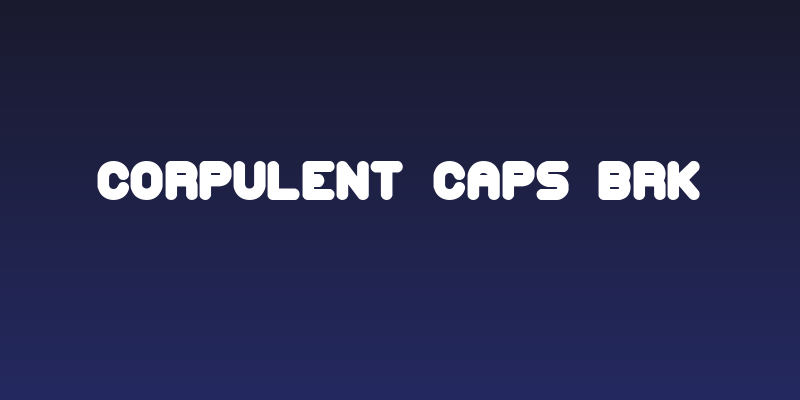 Corpulent Caps BRK Social Header
