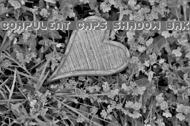 Corpulent Caps Shadow BRK Font examples