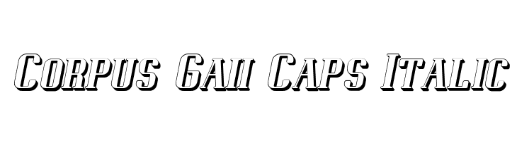 Corpus Gaii Caps Italic  les polices de caractères gratuit tlcharger