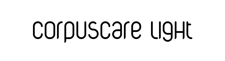 CorpusCare Light  Frei Schriftart Herunterladen