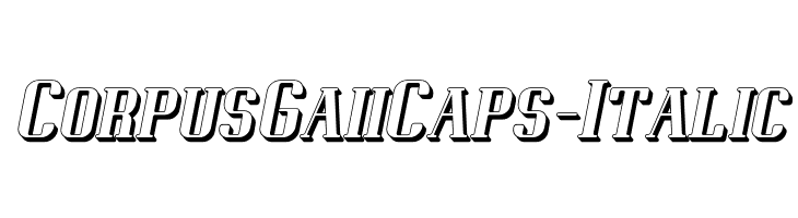 CorpusGaiiCaps-Italic  免费字体下载