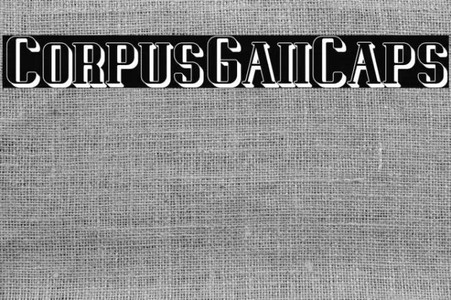CorpusGaiiCaps Font examples