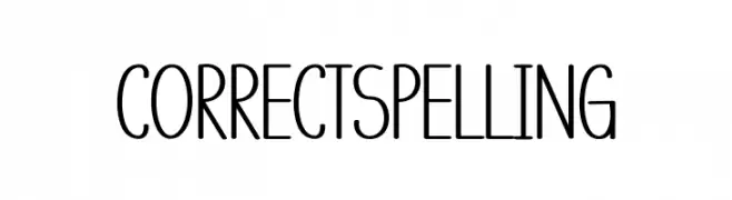 Correct Spelling  Frei Schriftart Herunterladen