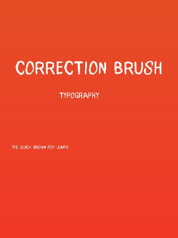 Correction Brush Poster