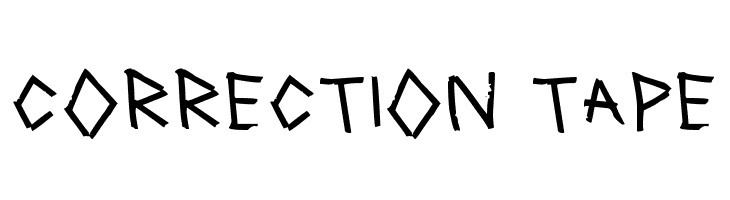 Correction Tape  नि: शुल्क फ़ॉन्ट्स डाउनलोड