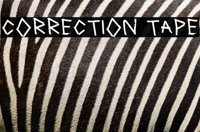 Correction Tape Example 1